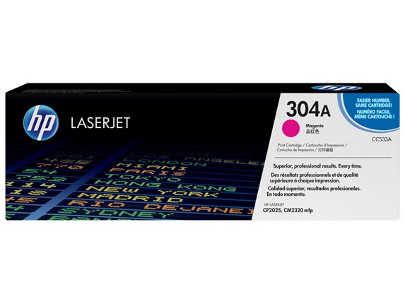 HP 304A Magenta Original Laser Jet Toner Cartridge CC533A