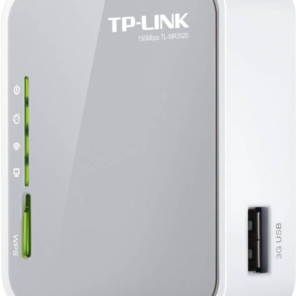 TP-LINK TL-MR3020 Portable 3G/3.75G/4G Wireless N Router  (White, Grey)