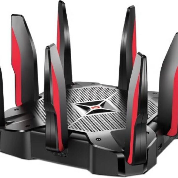 TP-Link Archer C5400X Router  (Black, Red)