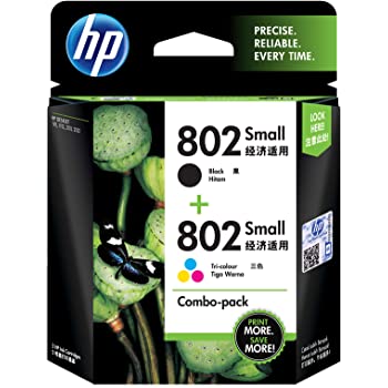 HP 802 Black / Tri Color Ink Cartridge (CR312A)