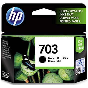 HP 703 Black Ink Cartridge (CD887AA)