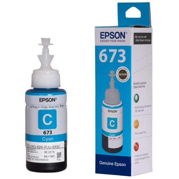 EPSON 673 Ink Bottle Cyan