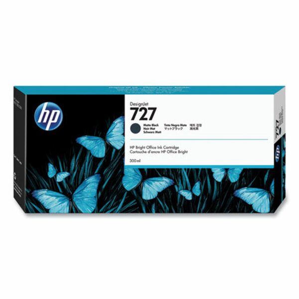 HP 727 300ML MATTE BLACK PLOTTER INK CARTRIDGE