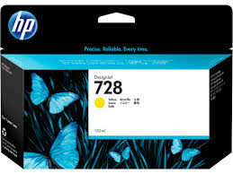 HP 728 130ML YELLOW PLOTTER INK CARTRIDGE