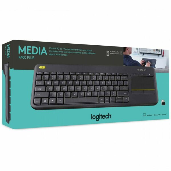 Logitech K400 Plus Wireless Touch Pad keyboard