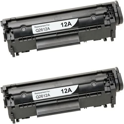 HP 12A 2-pack Black Original LaserJet Toner Cartridges
