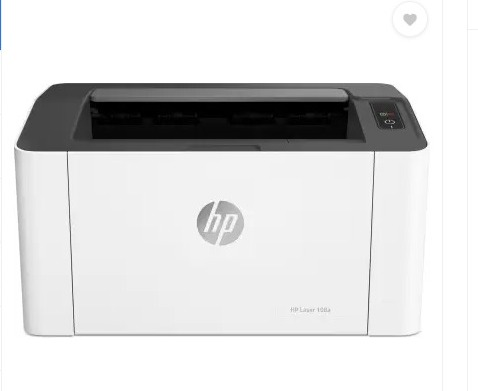 HP 108A Single Function Monochrome Laser Printer  (White, Toner Cartridge)