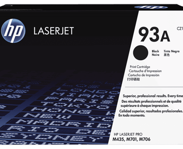 HP 93A Black Original LaserJet Toner Cartridge